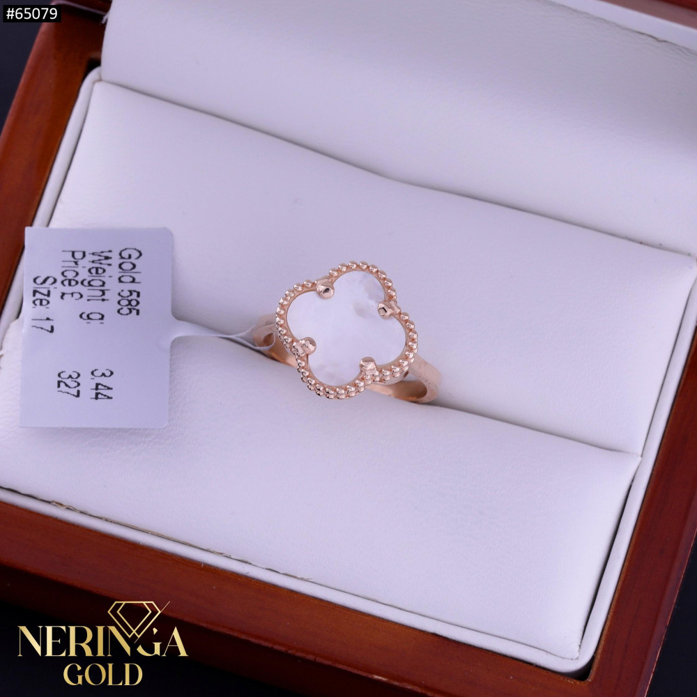 Rose gold women's ring #65079