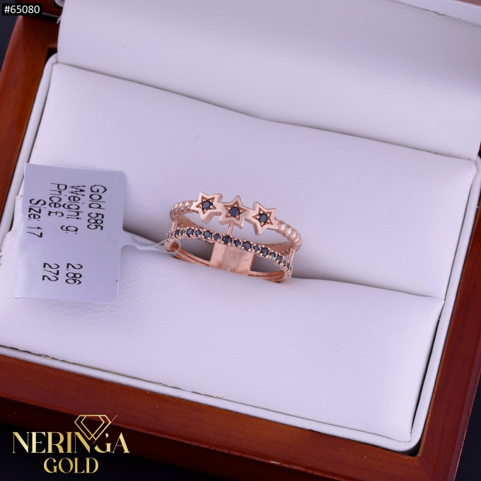 Rose gold women's ring #65080 Rose gold women's ring #65080