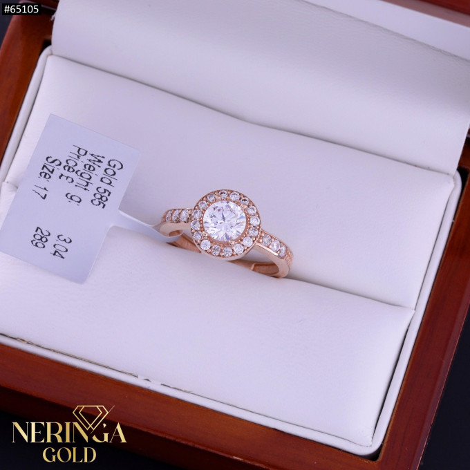 Rose gold women's ring #65105 Rose gold women's ring #65105