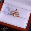 Rose gold women's ring #65109