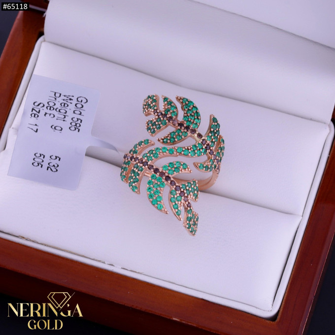 Rose gold women's ring #65118 Rose gold women's ring #65118