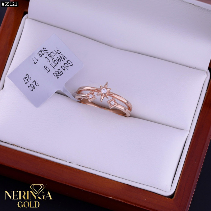 Rose gold women's ring #65121 Rose gold women's ring #65121