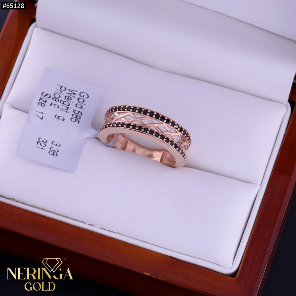 Rose gold women's ring #65128