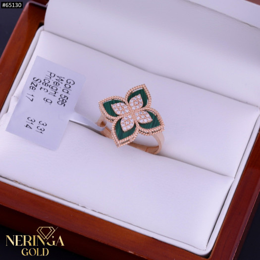 Rose gold women's ring #65130