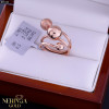 Rose gold women's ring #65132