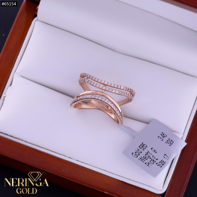 Rose gold women's ring #65154 Rose gold women's ring #65154