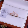 Rose gold women's ring #65161