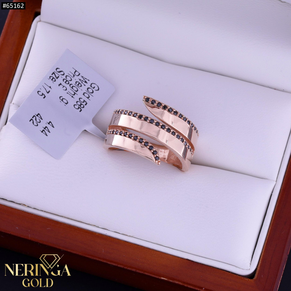 Rose gold women's ring #65162