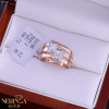 Rose gold women's ring #65167