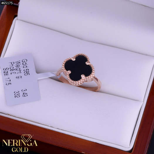 Rose gold women's ring #65175