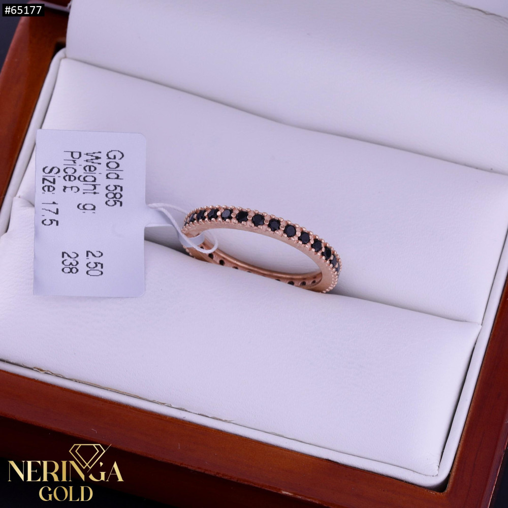 Rose gold women's ring #65177