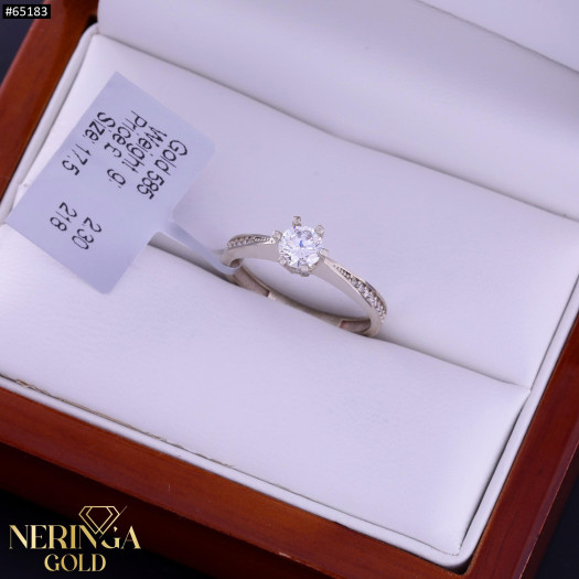White gold women's ring #65183