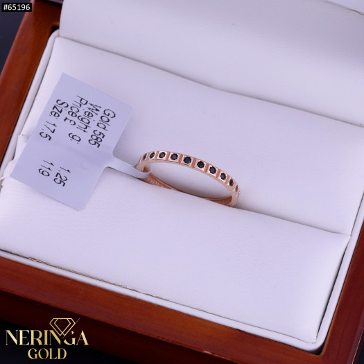 Rose gold women's ring #65196