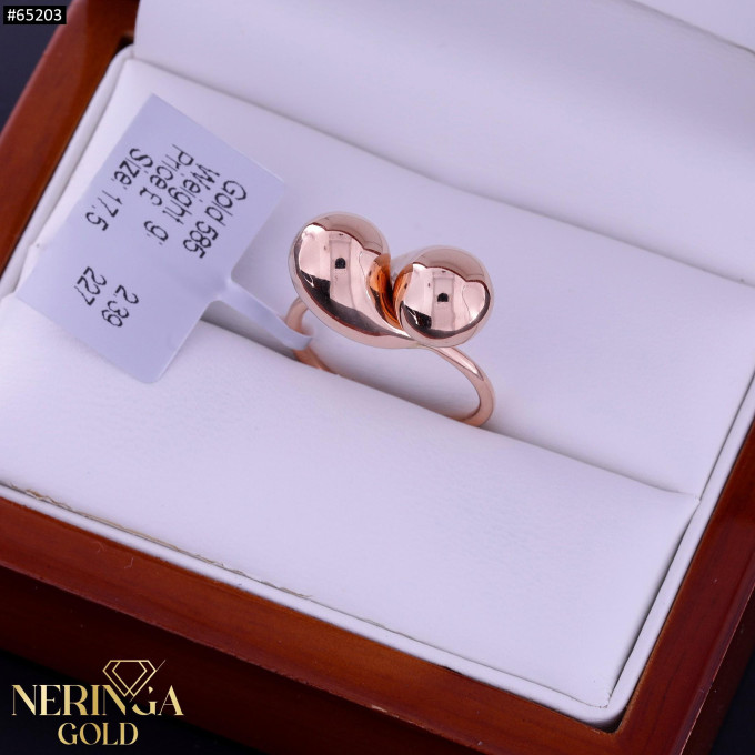 Rose gold women's ring #65203 Rose gold women's ring #65203