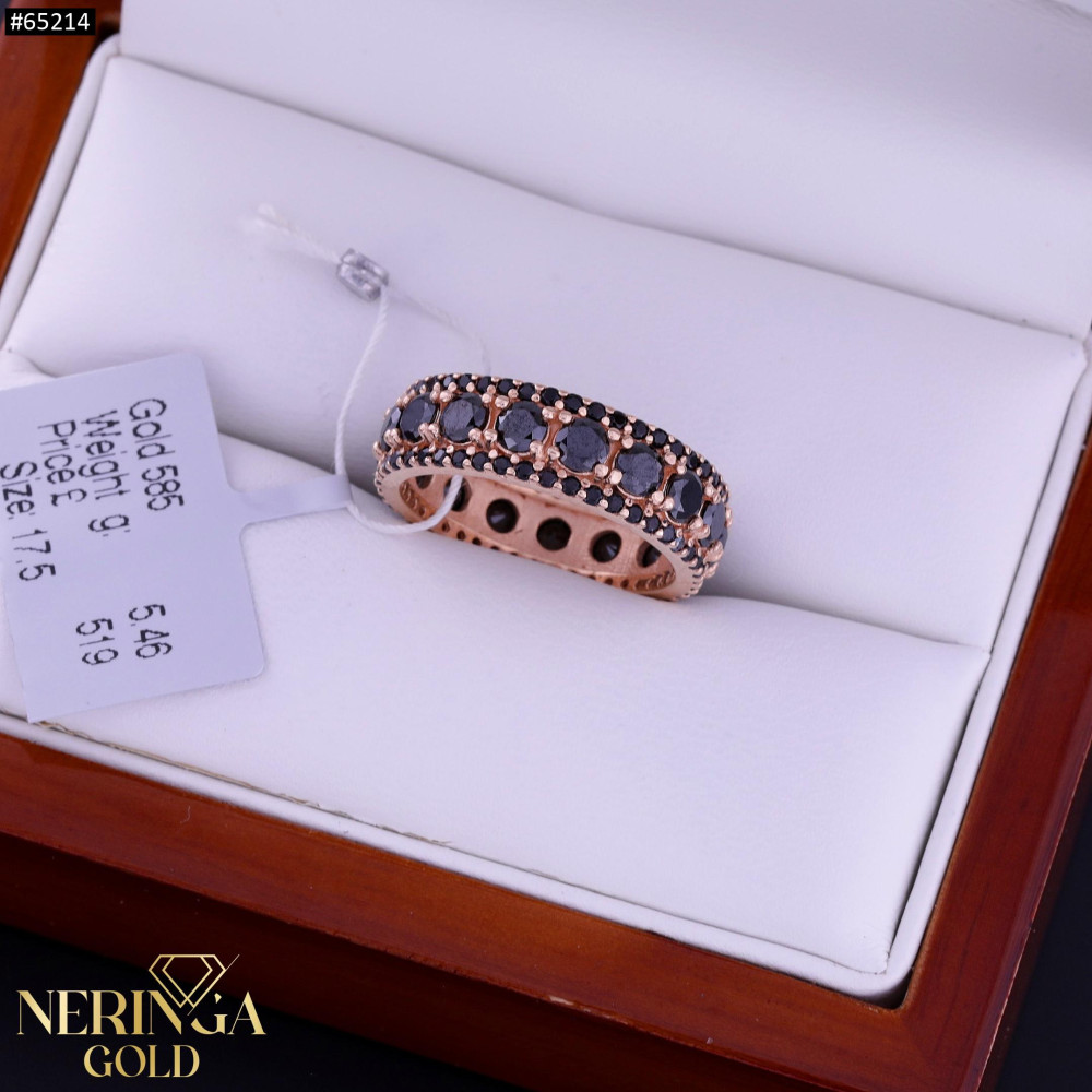 Rose gold women's ring #65214