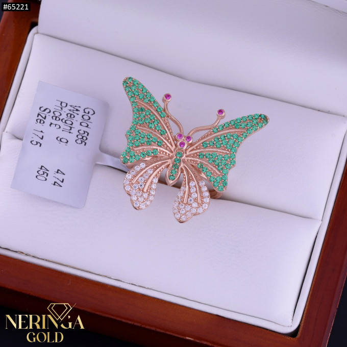 Rose gold women's ring #65221 Rose gold women's ring #65221