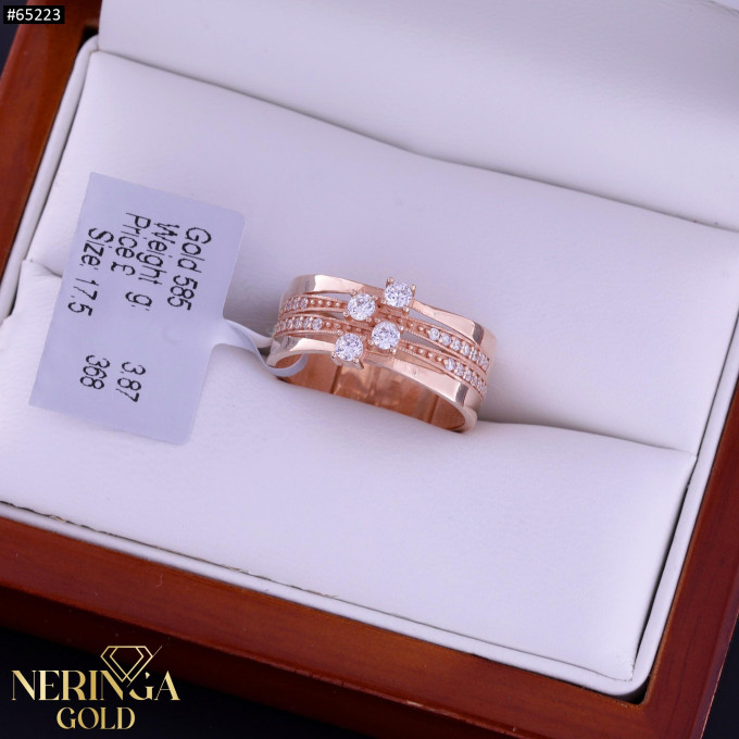 Rose gold women's ring #65223 Rose gold women's ring #65223