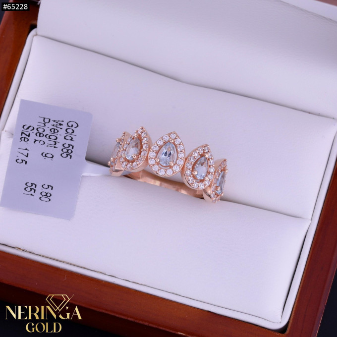 Rose gold women's ring #65228 Rose gold women's ring #65228