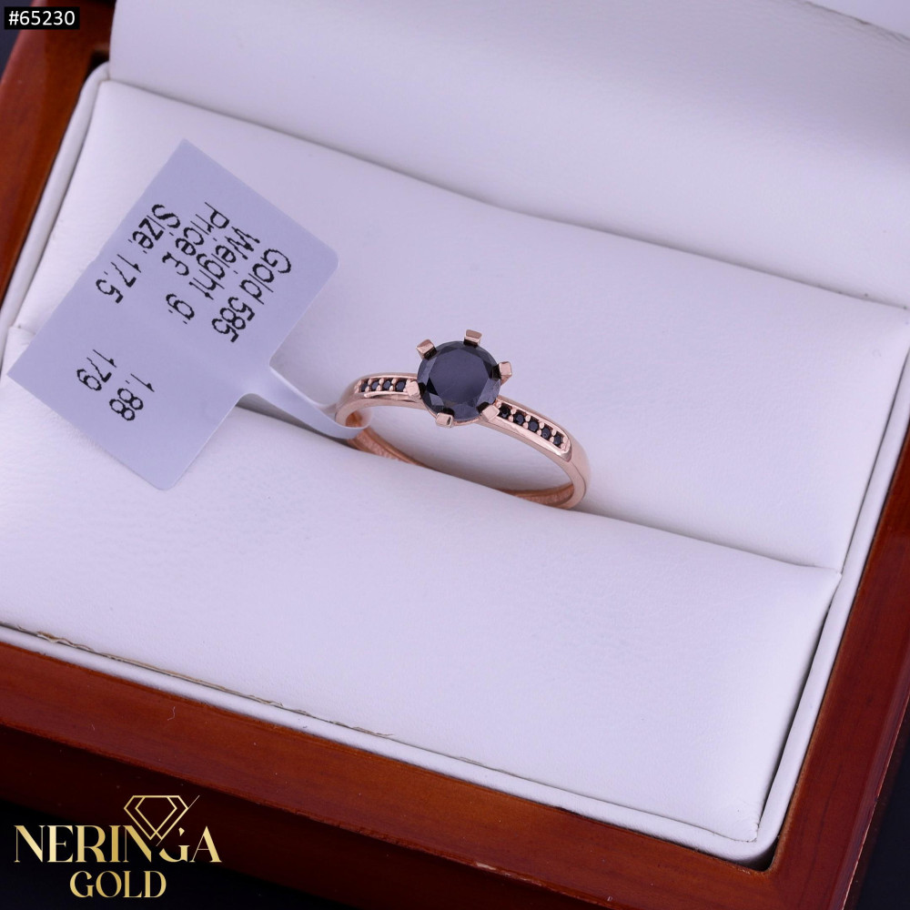 Rose gold women's ring #65230