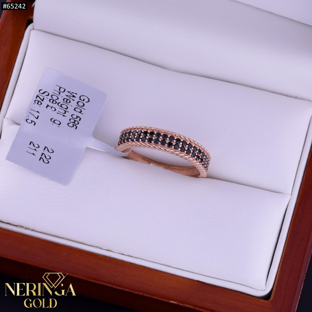 Rose gold women's ring #65242