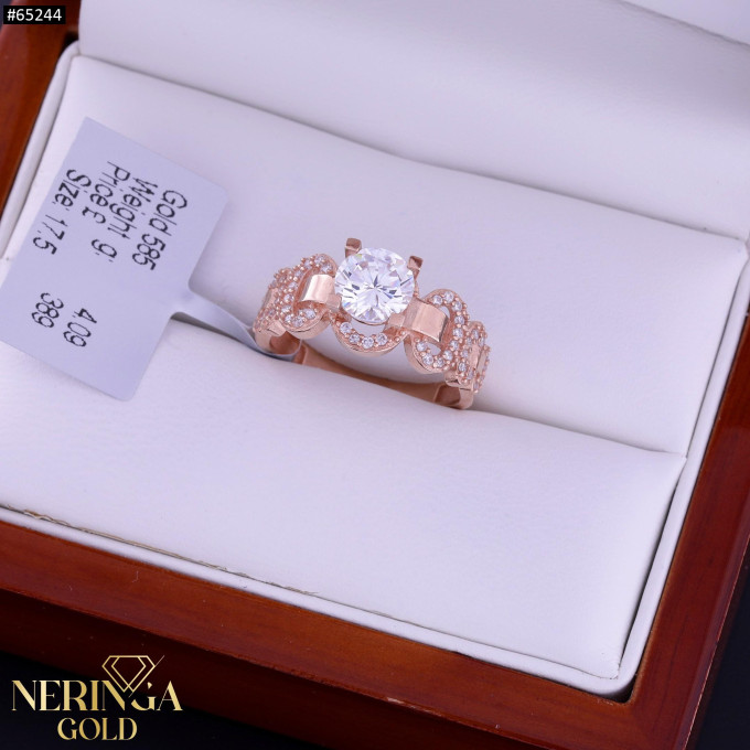 Rose gold women's ring #65244 Rose gold women's ring #65244