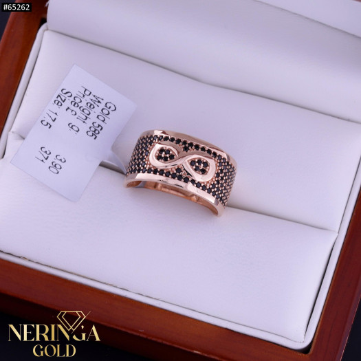 Rose gold women's ring #65262