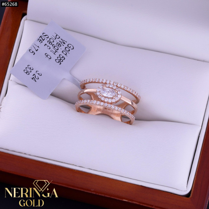 Rose gold women's ring #65268 Rose gold women's ring #65268