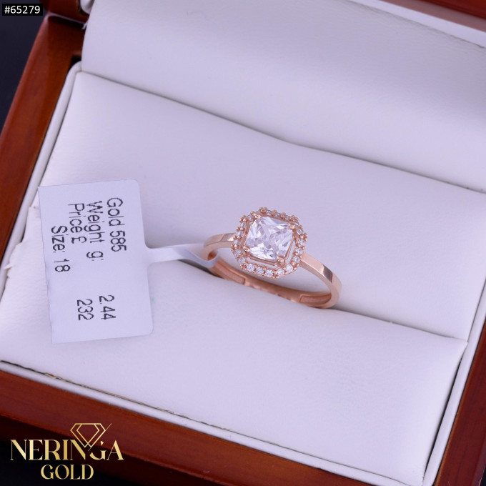 Rose gold women's ring #65279 Rose gold women's ring #65279