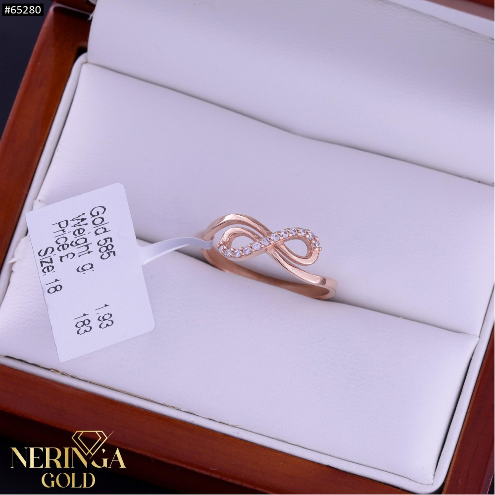 Rose gold women's ring #65280