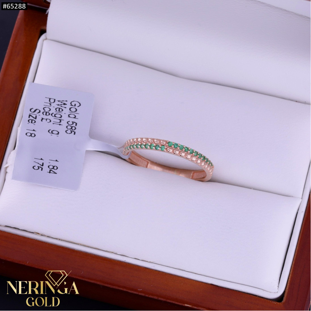 Rose gold women's ring #65288