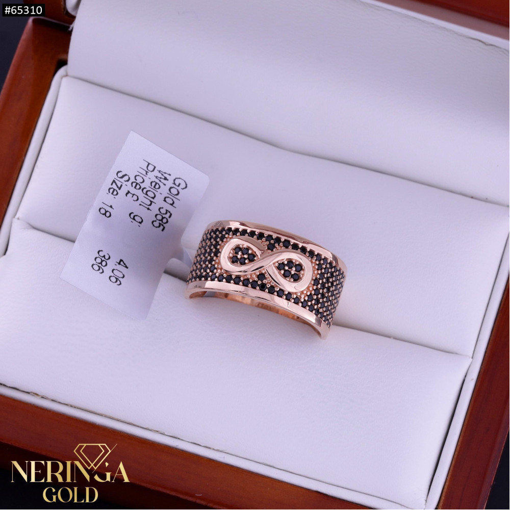 Rose gold women's ring #65310