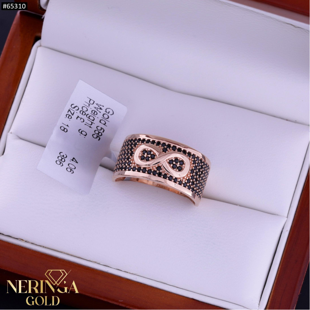 Rose gold women's ring #65310