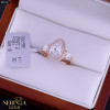 Rose gold women's ring #65317