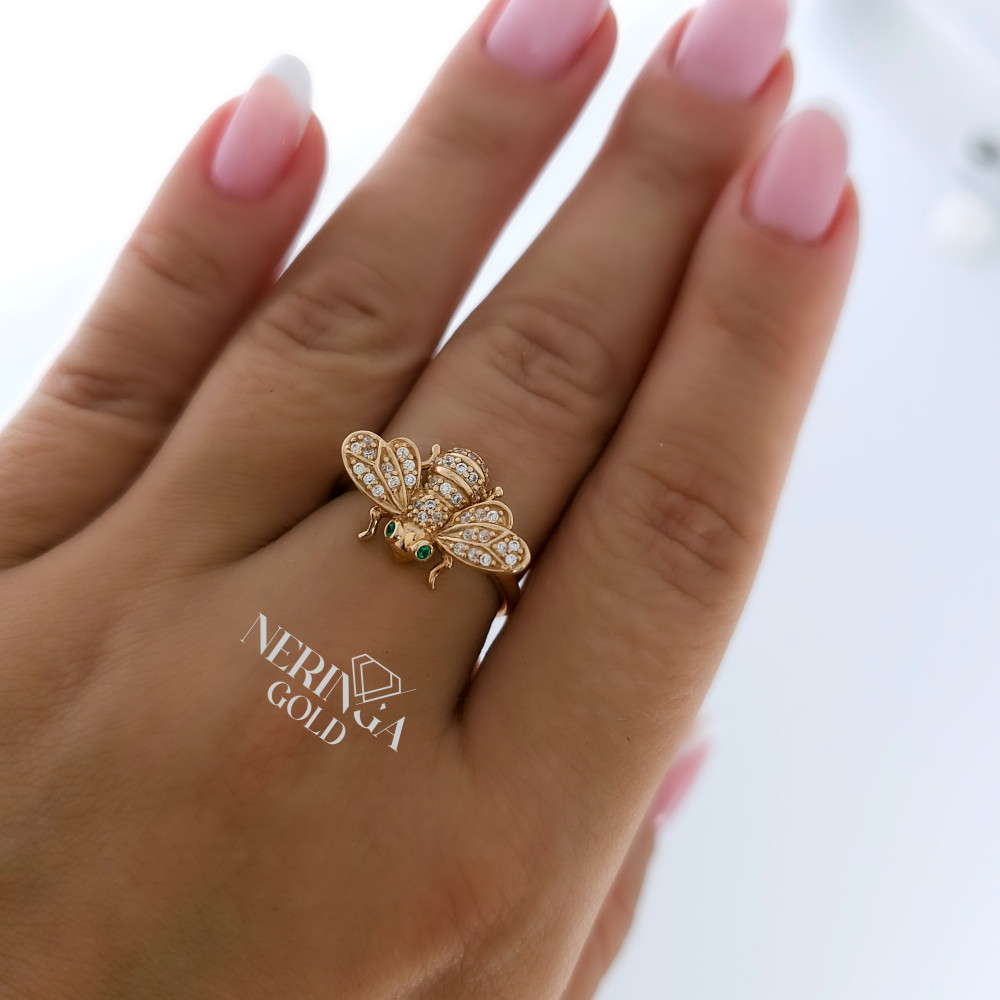 Rose gold women's ring #65001