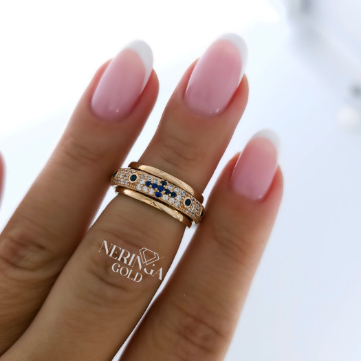 Rose gold women's ring #65026
