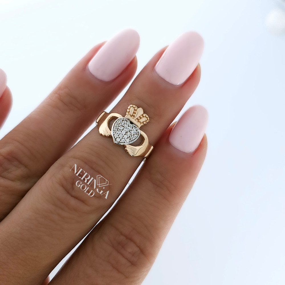 Rose gold women's ring #65007