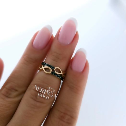 Rose gold women's ring #64918