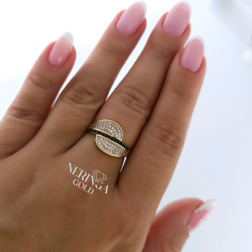 Rose gold women's ring #65452