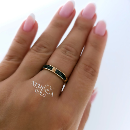 Rose gold women's ring #65440