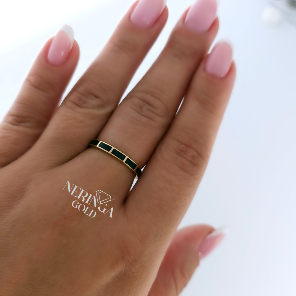 Rose gold women's ring #65348