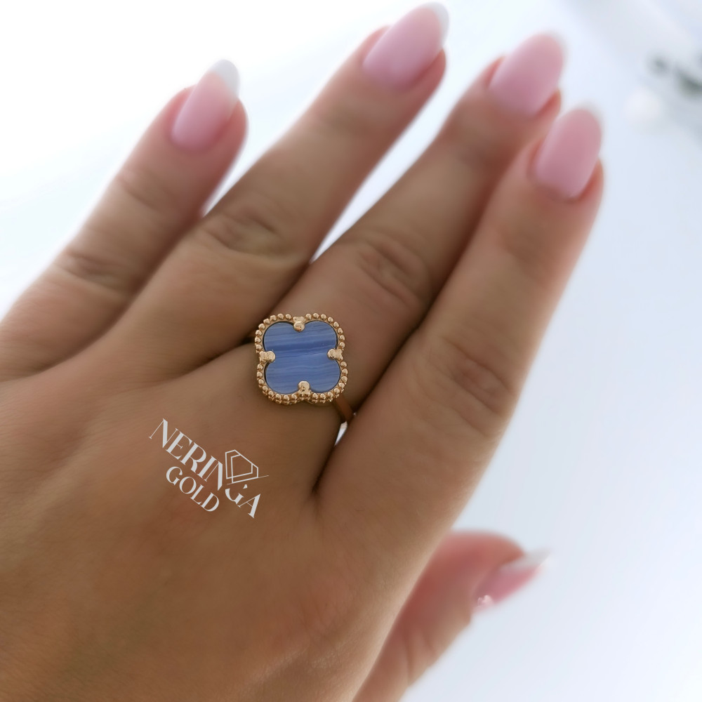 Rose gold women's ring #65329