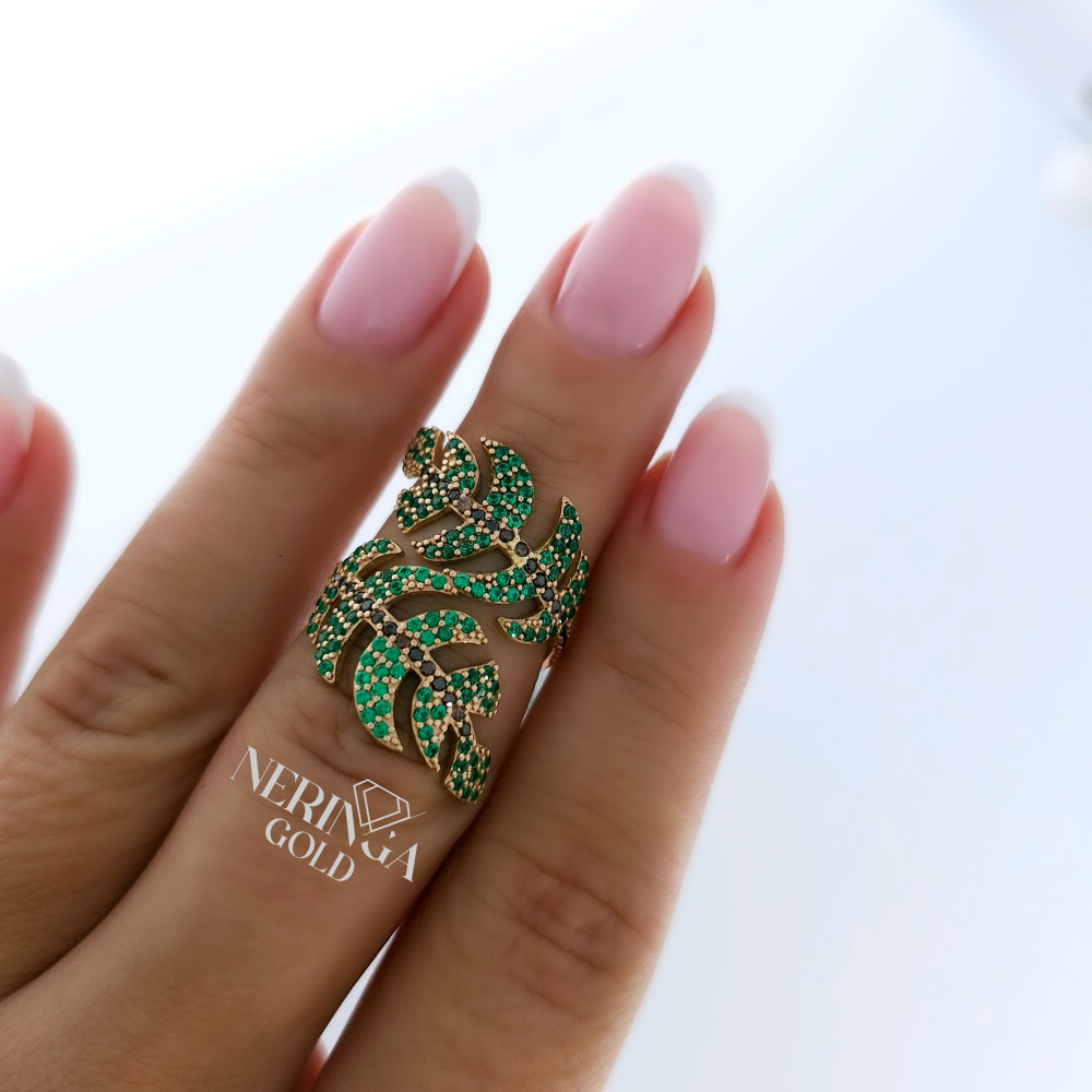 Rose gold women's ring #65602