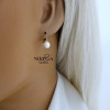 Rose gold english lock earrings #66007 Rose gold english lock earrings #66007