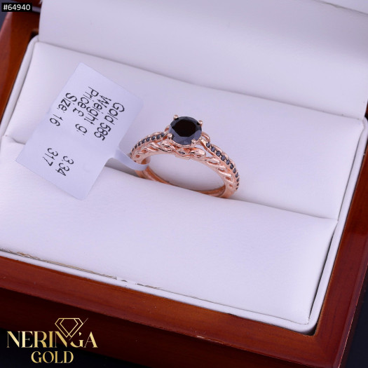 Rose gold women's ring #64940