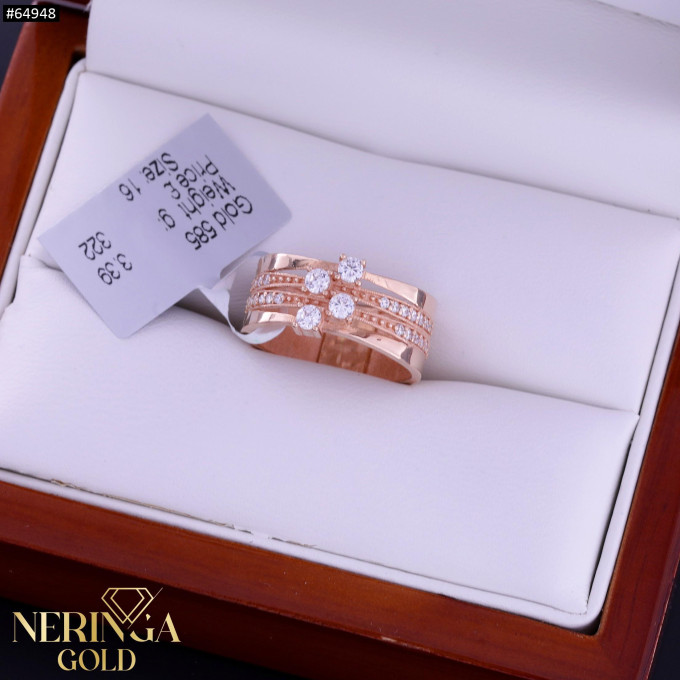Rose gold women's ring #64948 Rose gold women's ring #64948