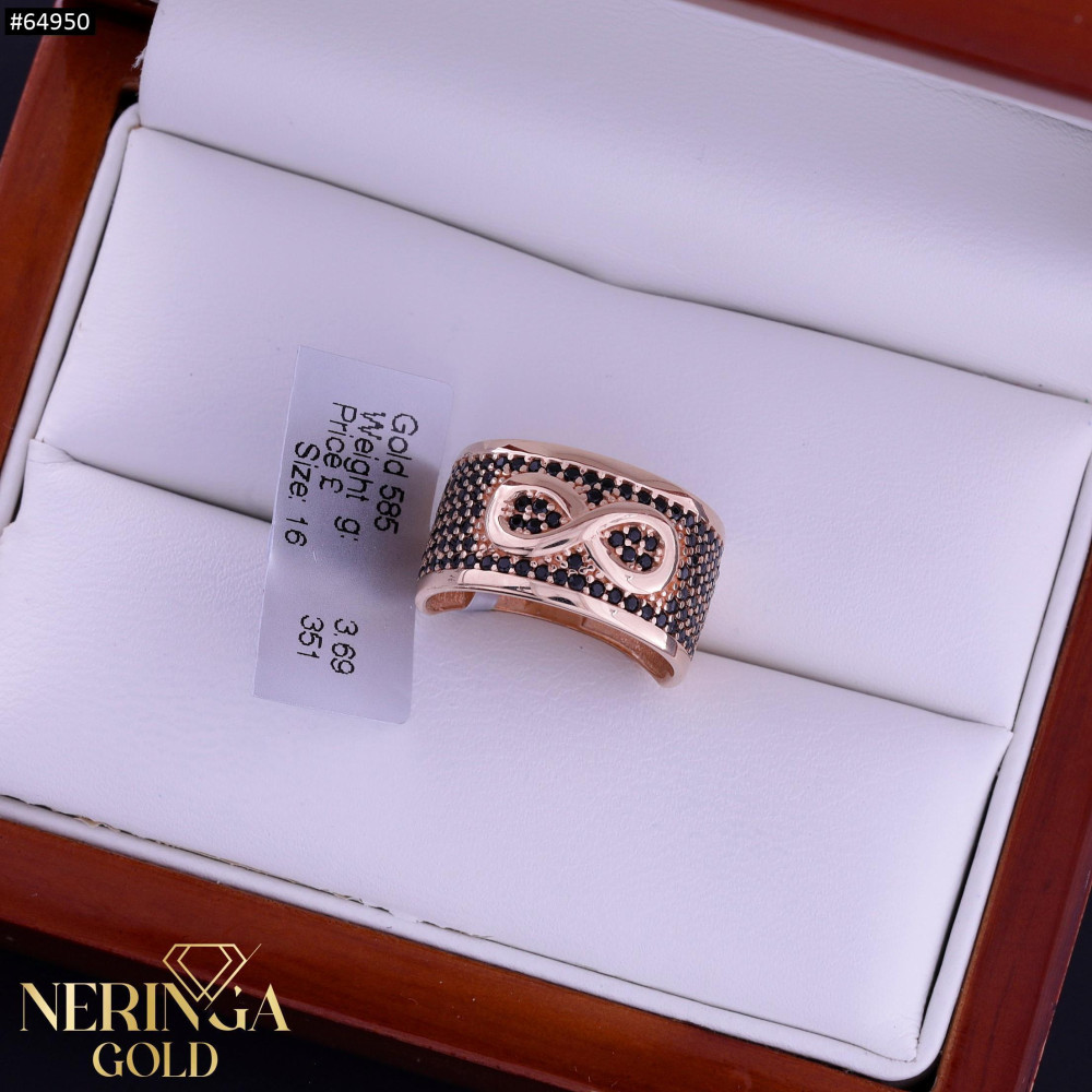 Rose gold women's ring #64950