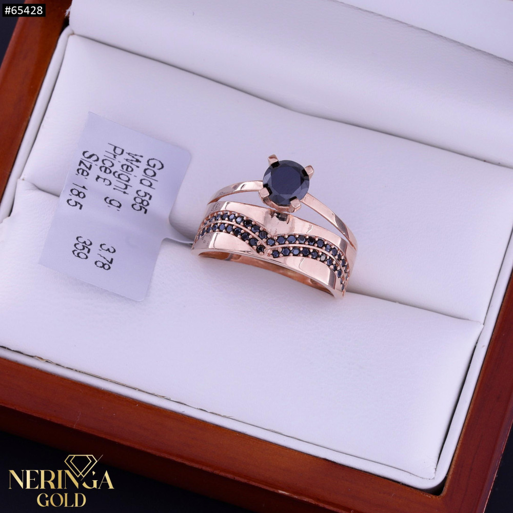 Rose gold women's ring #65428