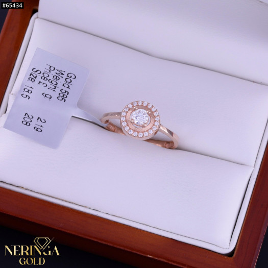 Rose gold women's ring #65434