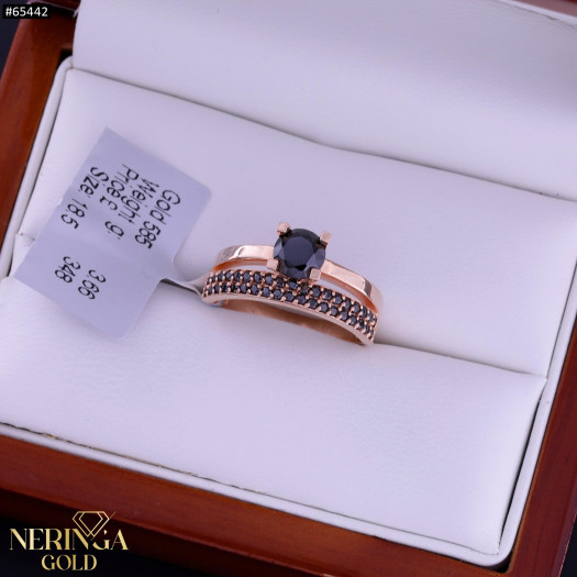 Rose gold women's ring #65442