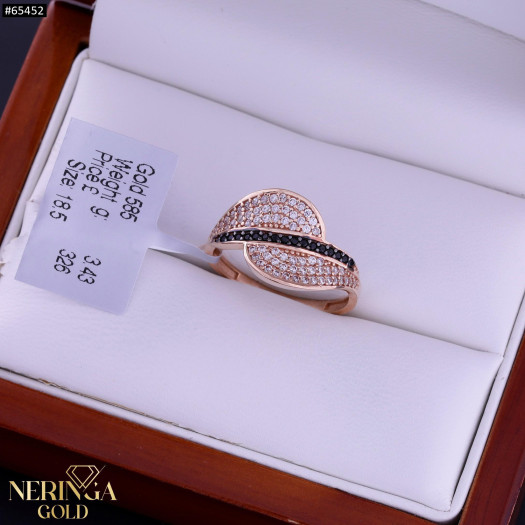 Rose gold women's ring #65452